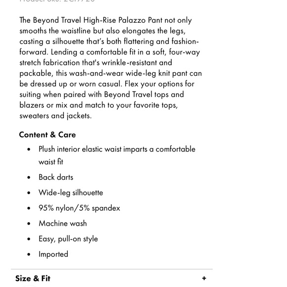 Women’s large Boston Proper Palazzo Pants - Picture 5 of 5